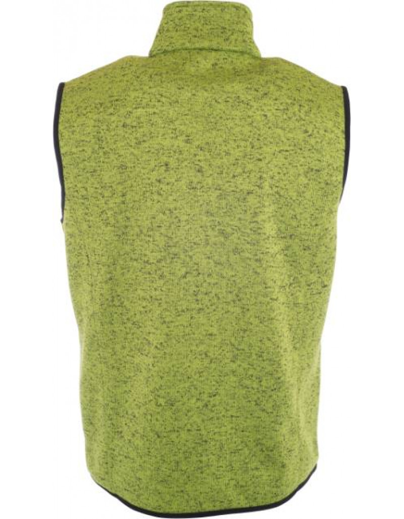 Vestă tricotată din fleece pentru bărbați cu guler ridicat